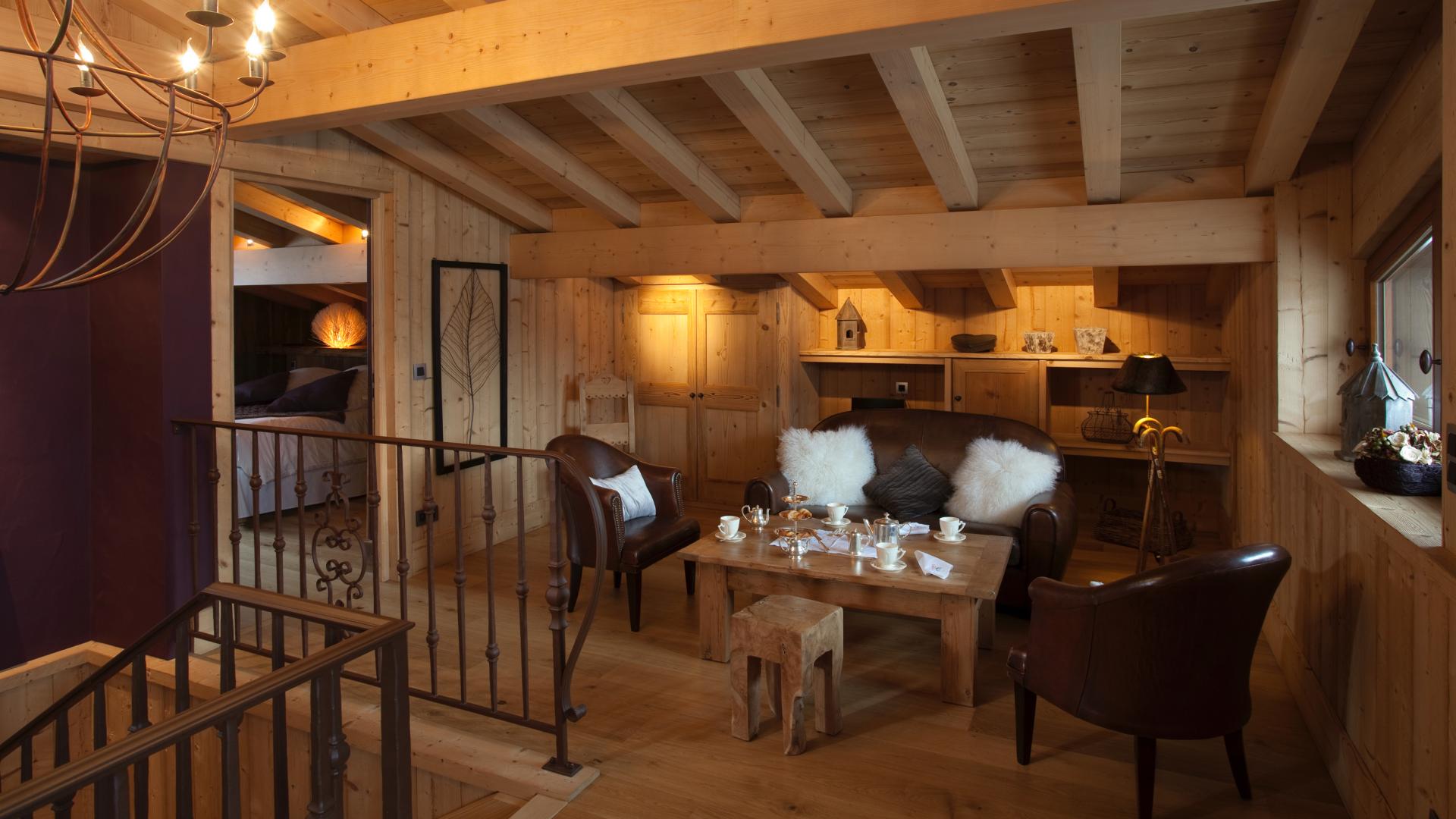 aménagement intérieur chalet traditionnel